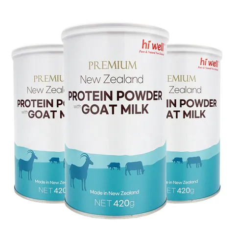 [해외직구] 하이웰 뉴질랜드 산양유 단백질 프로틴 파우더 420g 3개