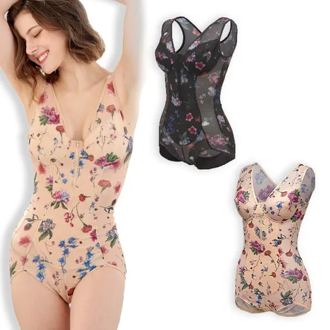 플라워지퍼올인원 보정속옷 올인원속옷 바디쉐이퍼 똥배 뱃살보정