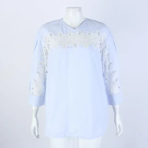[구구스]중고명품 산드로 레이스 블라우스 66 (NO 10343556)
