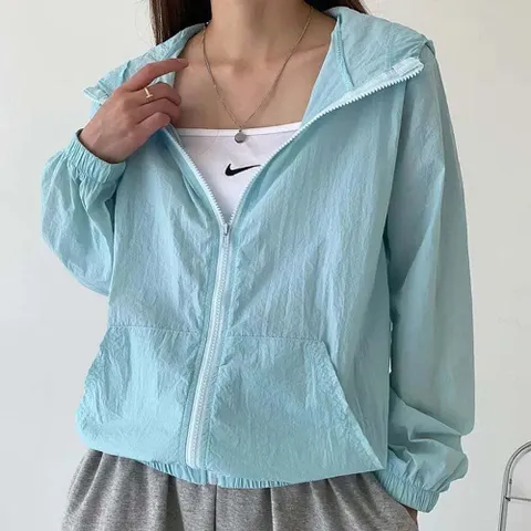 바람막이 점퍼 윈드브레이커 4color 여자 얇은 후드