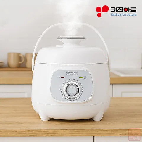 소형 전기 압력밥솥 1인가구 최적화 코팅내솥 쾌속취사 원터치 스팀배출 전기밥솥 미니 올인원 멀티 쿠커