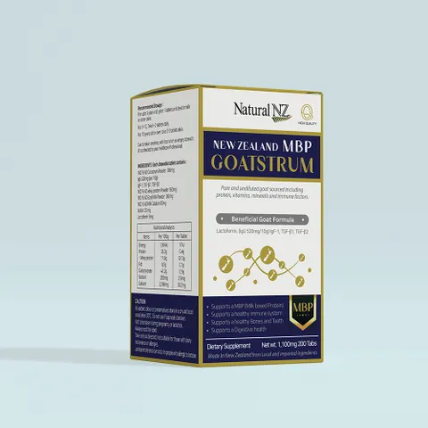 [해외직구] 내추럴엔젯 뉴질랜드 산양초유 MBP 단백질 고트스트럼 200정