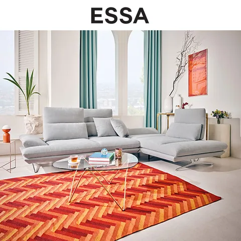 바하마 4인 오픈코너형 스윙기능 카시미라 패브릭 소파