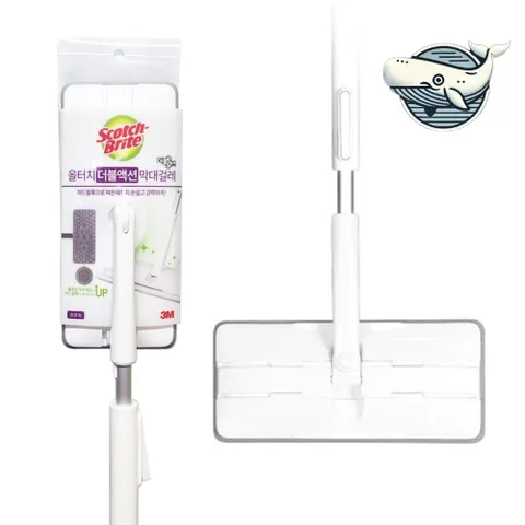 바닥 청소 올터치 막대걸레 편리한 더블액션 막대걸레 밀대걸레 청소걸레