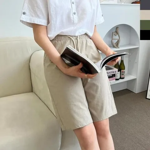 [하프클럽] Rly 면바지 여름핫팬츠 여름반바지 3부팬츠 반바지코디