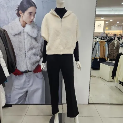 DP01 페이크밍크후드가디건 AFZ1GY31 (26146837)