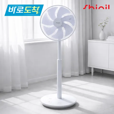 [바로도착] SHINIL BLDC 선풍기 3D입체회전 무소음 리모컨 SIF-PWH14BLDC