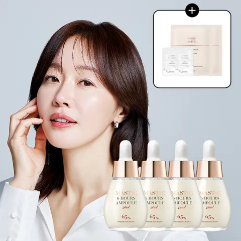 [공식판매처]화이트매스틱 안티에이징 미백 기미 앰플 플러스 20ml 4개 (앰플2매+마스크2매)