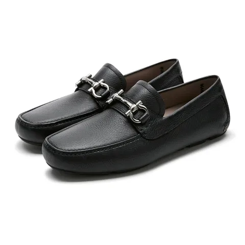 남성 간치니 블랙 구두 02C398 755610 (2E)