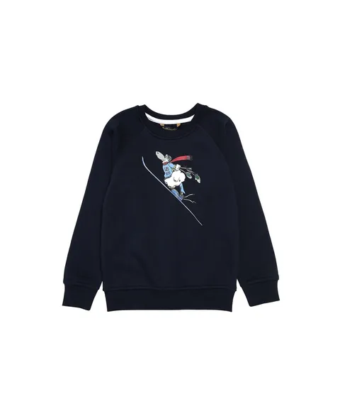 판매종료_[키즈] 헨리 크루넥 스웻 셔츠 (네이비) (BBNPKB2664QDF)