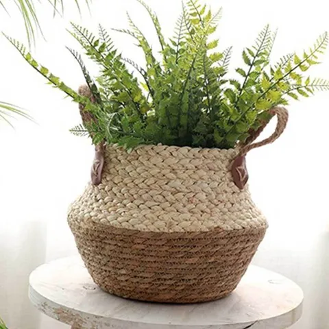 화분 바구니 화분가리개 왕골바구니 화분커버 가드닝 라탄바구니 화분커버 화분가리개