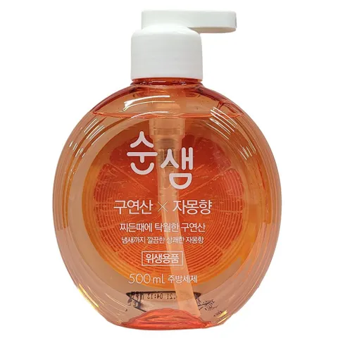 찌든때도 걱정 없는 믿고 쓰는 자몽향 주방세제 500ml 찌든때도 걱정 없는 믿고 쓰는 자몽향