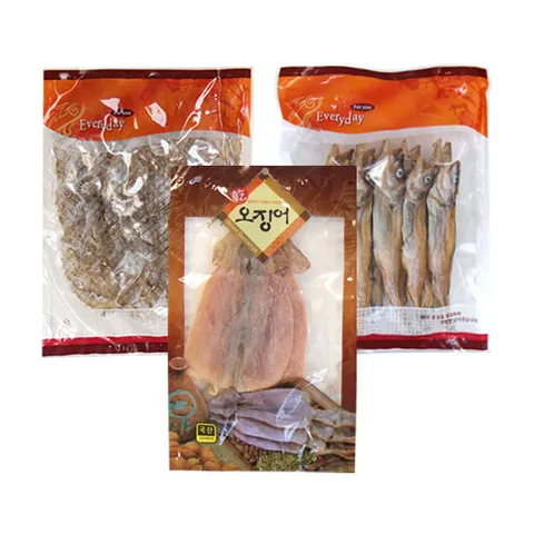 [다정나눔] 마른안주 3종세트건오징어2미,조미쥐포10장,줄노가리15미