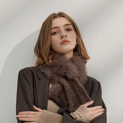 [최초가 126,000원] 아니타 밍크&폭스 머플러