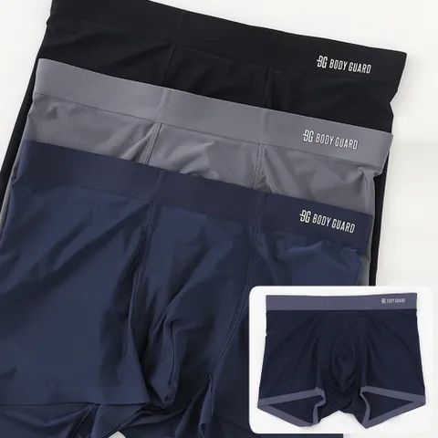 남자심리스팬티 퓨징 스판 사각 드로즈팬티 3매 세트