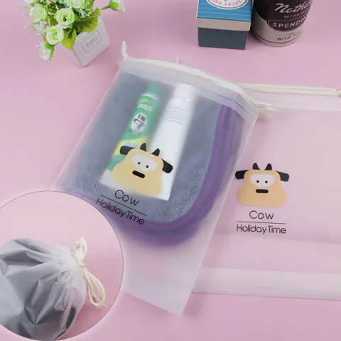 동물소품 의류 젖은옷 방수 비닐 주머니 파우치M 1P 옷파우치 의류파우치 출장파우치