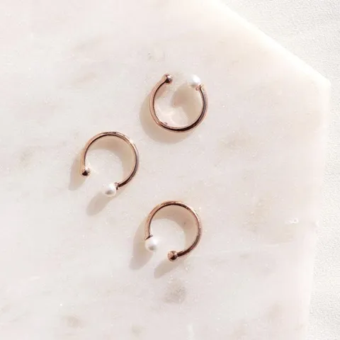 [오노마] ONM (낱개판매) 캔디버블 진주 링 이어커프 (17773054)