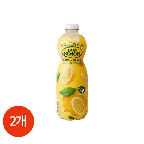 돈시몬 착즙 스퀴즈드 레몬주스 1L x 2개