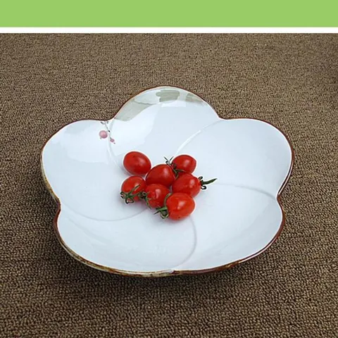 여주 엘림 도자기 앵두 무궁화접시2호 도자기그릇 도자기그릇 여주도자기 도자기세트