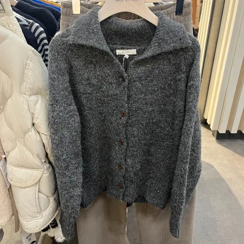 HC06 카라 니트 가디건 LRBCDS102DYO