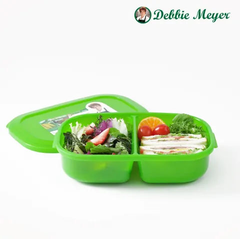 HC 밀프랩 반찬통 샐러드용기 소분용기 사각디바이드 1.9L 1p