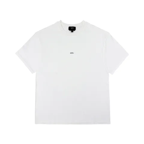 아페쎄 COHBW H26386 TAG WHITE/BLACK 마이크로 로고 박시 남성 반팔티