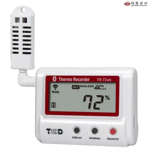 온습도기록계 TR-72A 0~55도(THA3001센서)10~95%무선 온습도기록계 TR72A
