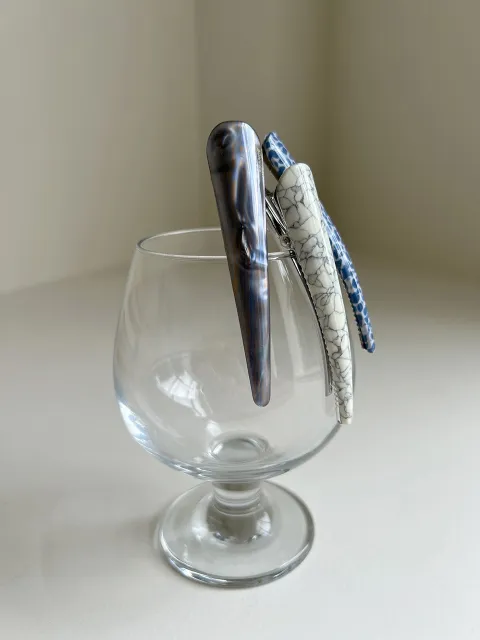 Horn hair pin 3color