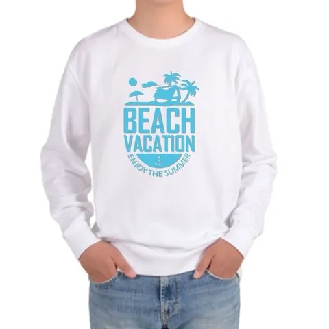[하프클럽]  맨투맨 해변 휴가 여름을 즐기자 BEACH VACA