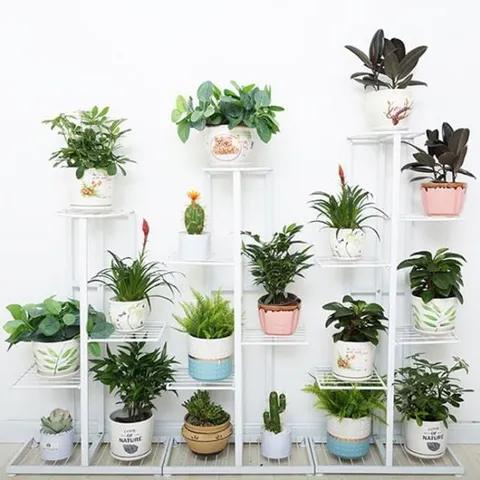 알티피아 빠띠라인 철재 스탠드 화분정리대 6단 화분정리대 철재화분정리대 베란다정리