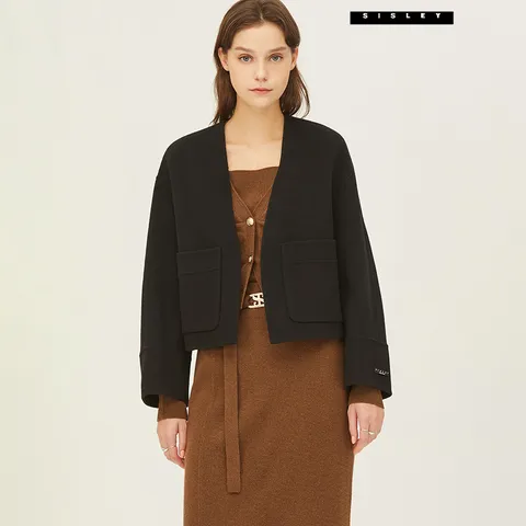 노카라 가디건형 숏 코트 SACTF1561