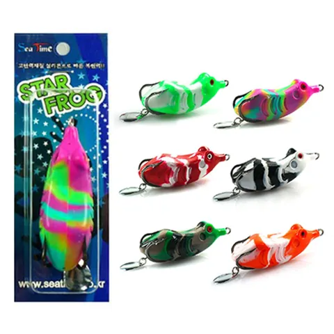 씨타임 스타프로그 배스 가물치 개구리 루어 낚시 웜 프로그루어 개구리웜 루어미끼