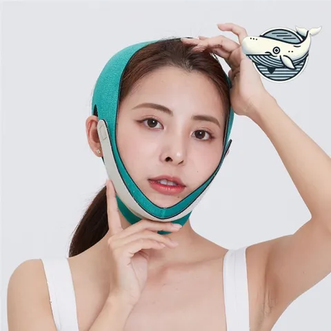 리프팅 얼굴 밴드 그린 색상 피부 관리용 얼굴리프팅기구 얼굴리프팅밴드 얼굴작아지는기구