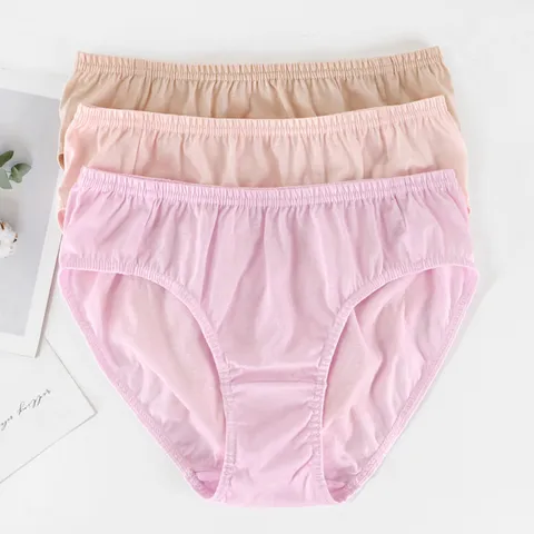 [BYC] 여성 순면100% 미디 3매입 팬티세트