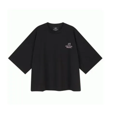 여성 바스키아 로고 반팔 티셔츠 FOBTS782 463694