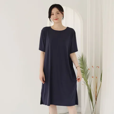 데일리 옆트임 박스 원피스/편한 여름 휴가 여행 ROP127