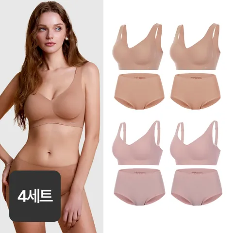 앤왁스 꿈의브라 포근 패키지 8종(브라4종+팬티4종)