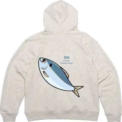 [하프클럽] 뒷면 전어 제철 며느리 온다 그림 프린팅