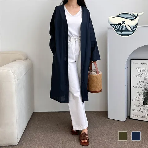 여름 시원한 린넨 오버핏 롱가디건 가벼운 여름가디건 롱가디건 린넨가디건 봄가디건 얇은가디건