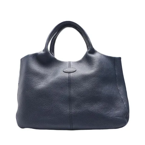 [중고명품]  네이비 카프스킨 토트백