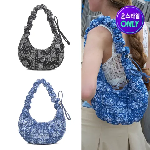 메이브 페이즐리 퀼팅백 2컬러