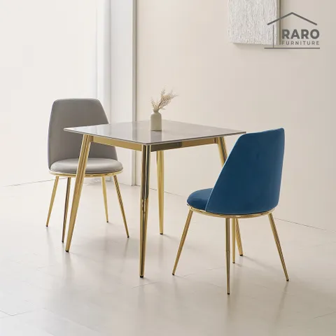 라로퍼니처 애디 800 포세린 양면 세라믹 2인 식탁 세트 (식탁+의자2)