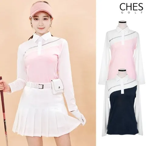 [하프클럽/체스]시슬린 여성골프 카라티셔츠