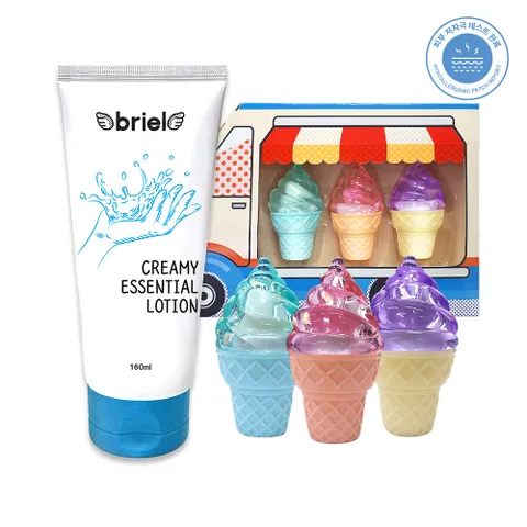 ㅇ크리미 에센셜 로션 160ml+아이스크림카 립밤 3종세트