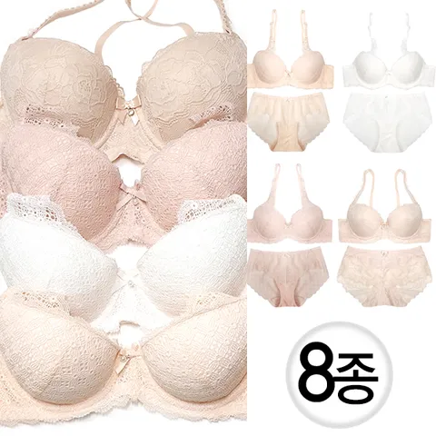 레이스 여자 속옷 브라 팬티 세트8종 여성속옷
