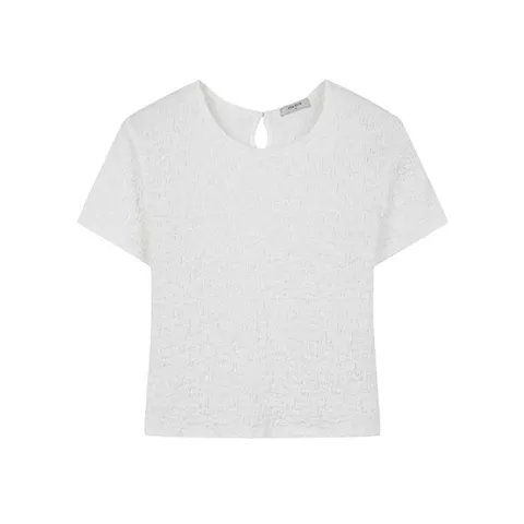[롯데백화점]여성 쿨 크링클 크롭 반팔 티셔츠(PHE2TR2330)