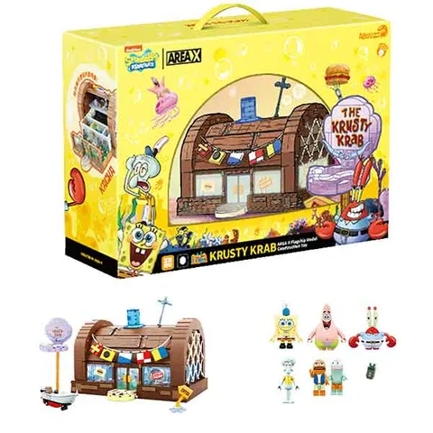 [정식라이선스상품] 스폰지밥 집게리아 하우스 블록 Krusty Krab