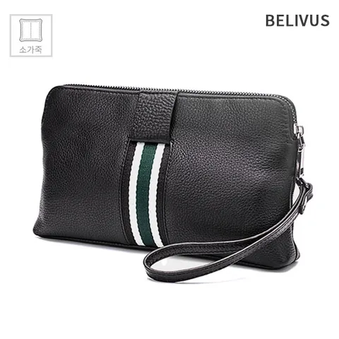 남자 소가죽 클러치백 손가방 파우치 BJI217