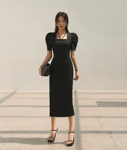 [DB made] 콜릿퍼프데님원피스