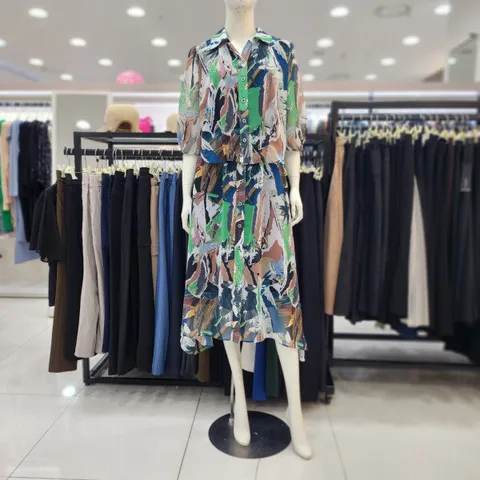 여성 정장 24신상 셔츠형 바캉스 휴가 여름 원피스JEU6WOP400_US